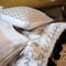 Hello Honey® Black & Cream Tufted Pillow with Tassels